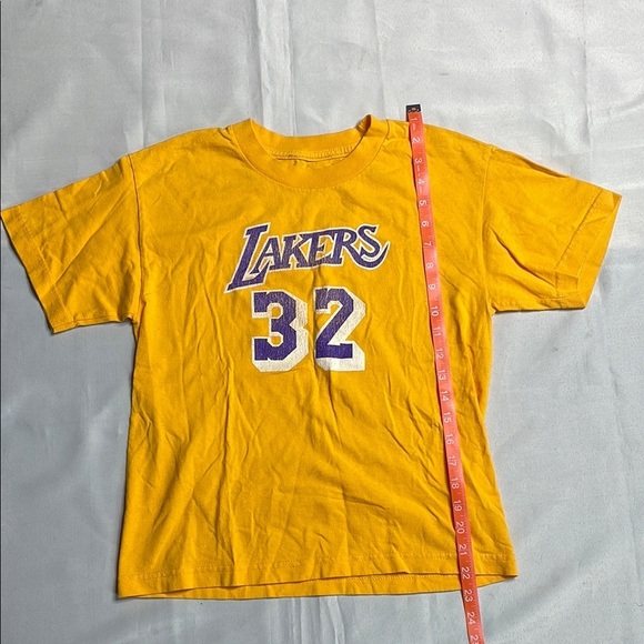 ADIDAS Lakers Kids Yellow T-Shirt - Picture 3 of 6